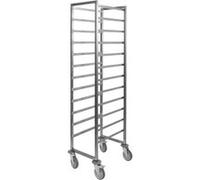 Chariot de Débarrassage GN 1/1 - 12 à 20 Niveaux - - Inox16 niveaux