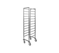 Chariot de Débarrassage GN 1/1 - 12 à 20 Niveaux - - Inox16 niveaux