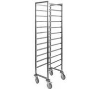 Chariot de Débarrassage GN 2/1 - 12 à 20 Niveaux - - Inox18 niveaux