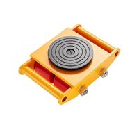 Chariot de déménagement de machines industrielles de 6 tonnes avec 4 roues en polyuréthane et poignée rotative à 360° - Équipement robuste pour entrepôt et atelier pour un transport et une