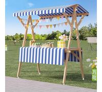 Chariot de distribution alimentaire portable - Remorque de concession de support de hot-dog pour vendeurs de rue, chariot mobile pour service alimentaire