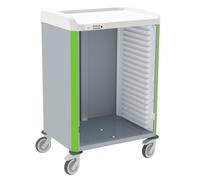 Chariot de distribution de médicaments NEOP Basic 600 x 400 - Hauteur 100 cm - Vert Pomme