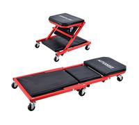 Chariot de garagiste et siège mécanicien 2 en 1