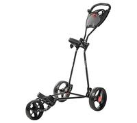 Chariot de Golf Cruiser Deluxe Chariot 3 Roues Unisexe, Noir et Rouge