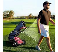 Chariot de golf électrique à suivi automatique avec gestes et télécommande, design pliable pour un transport pratique