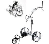 Chariot de golf électrique pliable avec télécommande, léger, portable, alimenté par batterie, pour tous les terrains et golfeurs seniors, 9 vitesses réglables, 12 km/h et 30 °, compact pour coffre de
