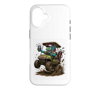 Chariot de Golf Sauvage Amusant Hors Route Monster Cartoon Golf Coque pour iPhone 16
