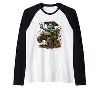 Chariot de Golf Sauvage Amusant Hors Route Monster Cartoon Golf Manche Raglan