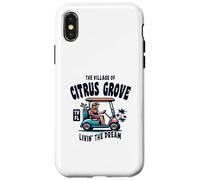 Chariot de golf The Village of Citrus Grove Coque pour iPhone X/XS