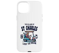Chariot de golf The Village of St Charles Coque pour iPhone 15 Plus
