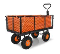 Chariot De Jardin Avec Grilles Amovibles Et Panier À Outils 550kg