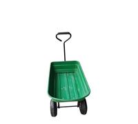 Chariot de jardin/chariot de cour avec pneus pneumatiques, chariot à benne basculante de jardin en acier robuste, for Patio, pelouse, ferme en plein air