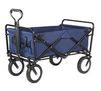 Chariot De Jardin Chariot De Jardin Pliant Chariot Chariot De Magasinage Robuste pour Camping en Plein Air Camion De Traction De Pêche avec 4 Roues Chariot Transport(C)