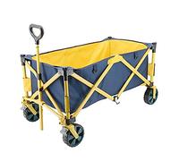 Chariot de jardin, chariot pliable, charge de 120 kg, poignée push-pull réglable, convient pour le camping, les courses au supermarché/M Beauty Comes