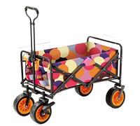 Chariot De Jardin Chariot Pliant De Chariot De Jardin Caddie Résistant De Chariot pour Le Camion Extérieur De Traction De Plage De Camping avec 4 Roues Chariot Transport