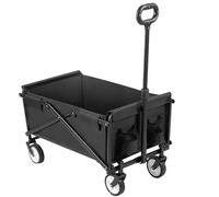 Chariot De Jardin Chariot Pliant Portatif De Chariot De Jardin Caddie Résistant De Chariot De Chariot pour Le Camion Extérieur De Traction De Camping Chariot Transport(D)