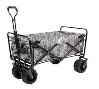 Chariot De Jardin Chariot Pliant Portatif De Chariot De Jardin Caddie Résistant De Chariot pour Le Camping Extérieur Camion De Traction avec 4 Roues Chariot Transport(C)
