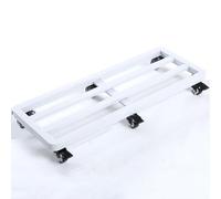 Chariot de Jardin Lourd avec Roues Bloquables, Diable Mobile pour Grands Pots de Fleurs d’Intérieur et d’Extérieur, Support de Pot Facile à Déplacer(Silver,50x100x10.5cm)