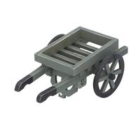 Chariot de Jardin Miniature pour Maison de poupée, Accessoire agricole décoratif en Bois de Bouleau pour la Maison et Les collectionneurs