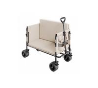 Chariot de Jardin Pliable, 220 L, Chariot de Transport Utilitaire 2 en 1 Convertible en Banc, Capacité de Charge 249,48 kg, avec