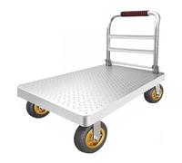 Chariot de jardin pliable à roulettes pour le chargement et le rangement du garage, de l'entrepôt, du déménagement