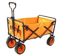Chariot de jardin pliable et portable - Chariot de courses à 4 roues pour le camping, chariot utilitaire léger pour activités de plein air et transport facile