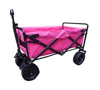 Chariot de jardin pliable et portable, chariot de courses multifonction robuste pour camping, jardinage et pique-nique, facile à transporter et à ranger