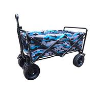 Chariot de jardin pliable et portable, chariot utilitaire robuste, chariot de courses multifonction pour camping, plage, jardinage, transport et rangement faciles