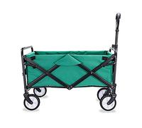 Chariot de jardin pliable et robuste - Chariot de courses multifonction pour camping, plage et supermarché - Design à 4 roues - Capacité de charge de 60 kg