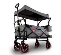Chariot de jardin pliable Gris - FUXTEC Premium Cruiser - transport charge 75 kg