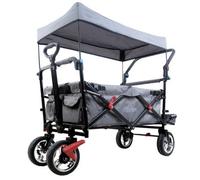 Chariot de jardin pliable Gris - FUXTEC Smart Cruiser - transport charge 75 kg