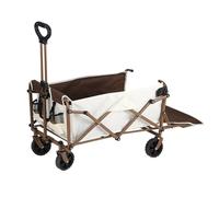 Chariot de jardin pliable pour la plage et l'extérieur, chariot de courses à 4 roues, chariot utilitaire multifonction pour le camping, le jardin et les courses, rangement et transport faciles