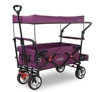 Chariot de jardin pliable Pourpre - FUXTEC Smart Cruiser - transport charge 75 kg