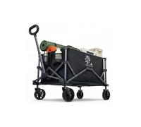 Chariot de jardin pliable robuste 100 L avec roues tout-terrain et capacité de 90 kg