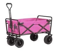 Chariot de Jardin Pliable Robuste avec 4 Roues de Plage, Chariot Polyvalent pour la pêche et Le Camping, Chariot de Courses Portable pour Une Utilisation en extérieur, ch