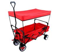 Chariot de jardin pliable Rouge - FUXTEC Wild Cruiser - transport charge 75 kg