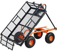 Chariot de jardin pour outils et plage - Chariot basculant - capacité de charge 181 kg - Chariot de jardin idéal pour l'extérieur