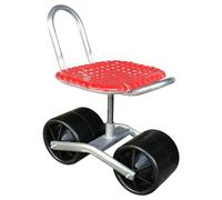 Chariot de jardin roulant pour plantation, siège de jardinage rotatif à 360 degrés avec hauteur et roues réglables, tabouret de jardinage pivotant pour plantation confortable, capacité de charge de