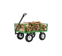 VEVOR Chariot de jardin transport robuste en acier utilitaire 3 en 1 – capacité 544,31 kg