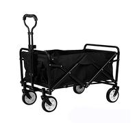 Chariot de jardin utilitaire pliable pour un transport et un rangement faciles - Chariot d'extérieur robuste pour le jardinage, la plage, le camping et l'entretien de la pelouse - Léger et design