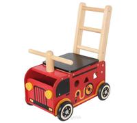 Chariot de marche en bois 3 en 1 Camion Pompier I'm Toy® - Porteur