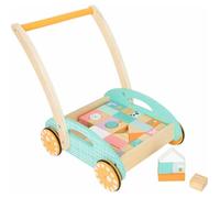 Legler Petit chariot de pied avec des cubes