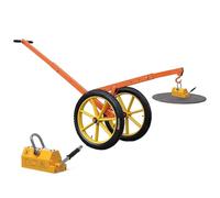 Chariot De Levage De Couvercle De Trou D'homme, Gestionnaire De Couvercle De Trou D'homme Magnétique, Manipulateur En Acier Réglable Avec Fonction Magnétique(60cm/23.6in)