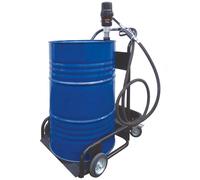 Chariot de lubrification pour fût de 200 litres - Pompe pneumatique 3,5:1 - Compteur digital - CEMO - 90761