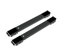 Chariot de Manutention à Roulettes pour Appareils Électroménagers, Noir | Acier au Carbone, Plastique Pp, 1 Paire, Réglage 465-720mm, Hauteur 4cm Style Aléatoire
