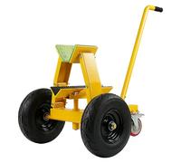 Chariot de manutention de dalles de marbre robuste avec 3 roues - Outils de manipulation de plaques de pierre pour déplacer des dalles de marbre et de pierre