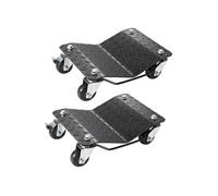 VEVOR Chariot de Manutention de Voiture 2PCs Charge 1,4 T au Total Chariot Déplace Voiture Plate-forme 38,5x30 cm Roue Verrouillable Aide à la Manœuvre Positionnement pour Véhicule Meuble Équipement