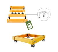 Chariot de manutention - PACK AND MOVE - 50 x 50 x 14 cm - 85 KG max - Ultra robuste - Orange