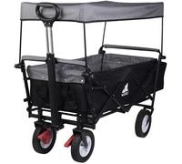 Chariot de manutention pliable WOLTU - capacité de charge 80kg - Anthracite