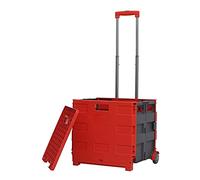 Chariot de manutention Portable à Cadre métallique, Multifonctionnel et Pliable, avec siège, léger, à Deux ou Quatre Roues, idéal pour Les Courses et Les activités de ple